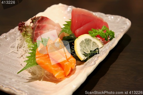 Image of Plate of sashimi