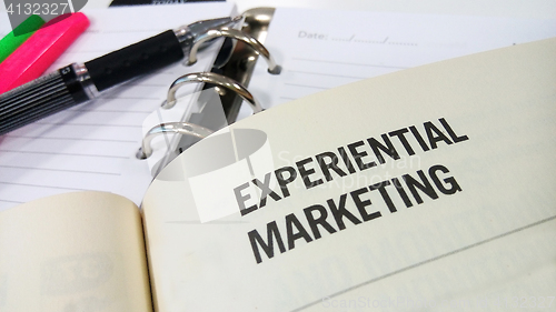 Image of Experiential marketing on white book