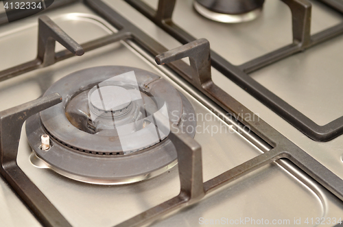 Image of Close up image of the gas stove