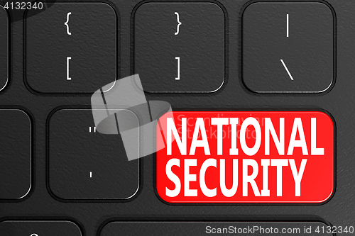 Image of National Security on black keyboard