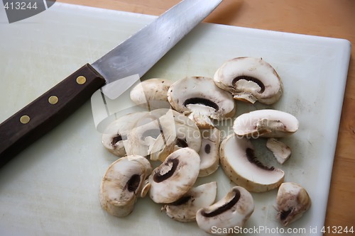 Image of Sliced mushrooms