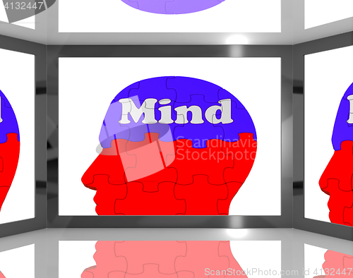 Image of Mind On Brain On Screen Showing Human Capacities