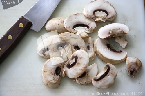 Image of Sliced mushrooms