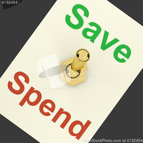 Image of Save Switch On As Symbol For Discounts Or Promotion