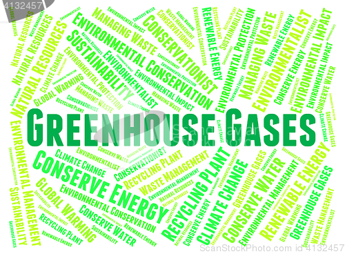 Image of Greenhouse Gases Shows Global Warming And Dioxide