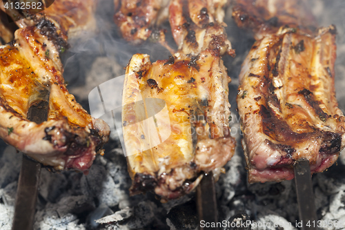 Image of skewers of pork