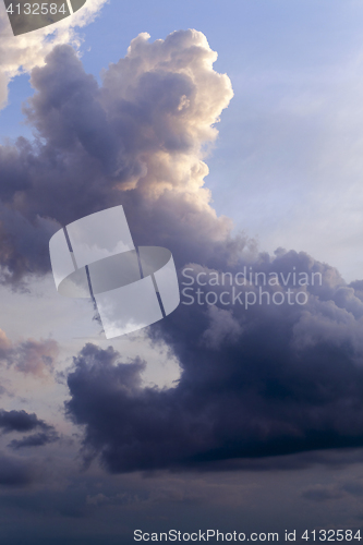 Image of cumulus clouds in the sky