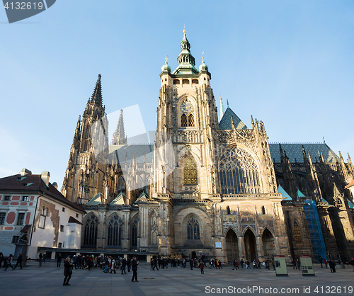 Image of St. Vitus cathedral in Prague Czech Republic 