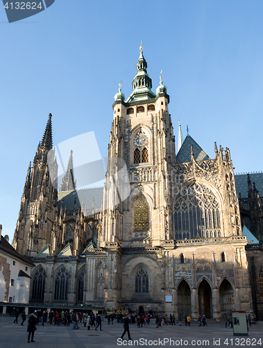 Image of St. Vitus cathedral in Prague Czech Republic 