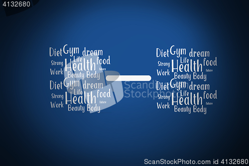 Image of Healthy Lifestyle word cloud,