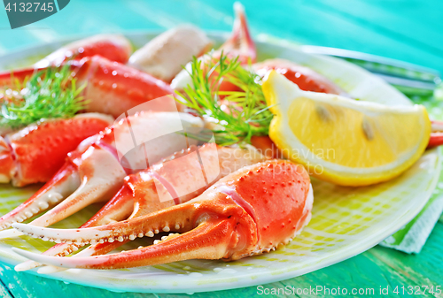 Image of boiled crab claws