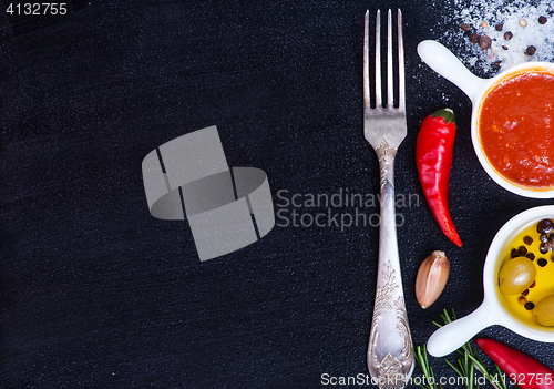 Image of sauce with spice