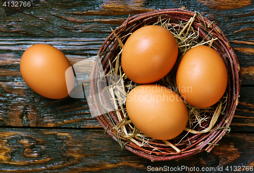 Image of chicken eggs