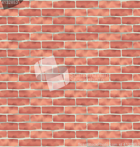 Image of Brown brick wall, grunge texture background