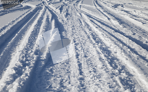 Image of Tracks on snow