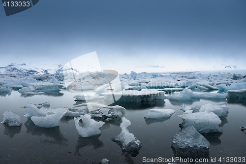 Image of Icebergs at glacier lagoon 