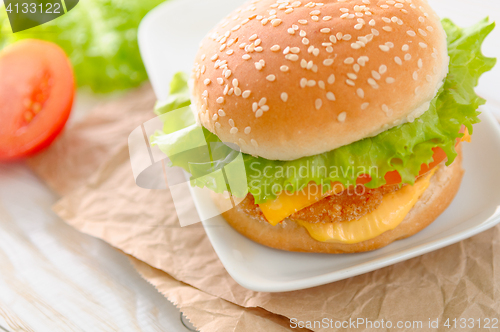 Image of Fresh and tasty burger