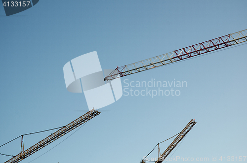 Image of Construction cranes