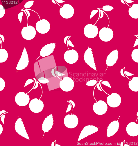 Image of Seamless Pattern of Cherries