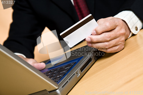 Image of Shopping businessman