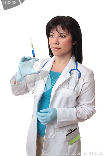 Image of Doctor syringe vaccination