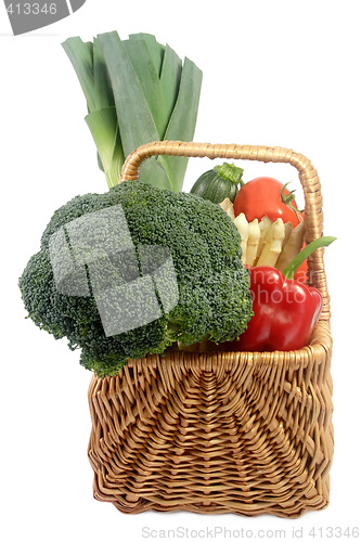 Image of Basket of vegetables