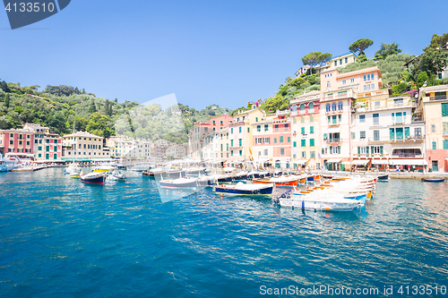 Image of Portofino, Italy - Summer 2016 - view from the sea