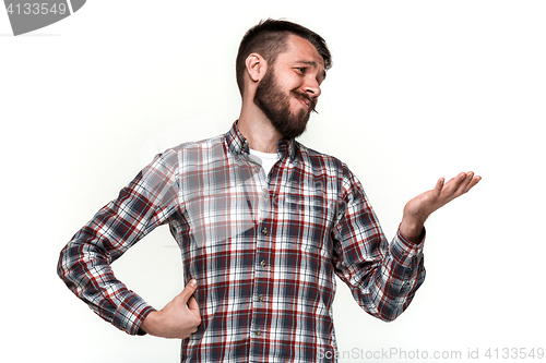 Image of The young man looking on right