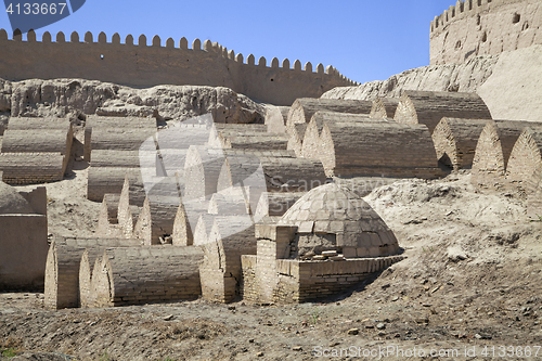 Image of Medieval cemetery in Khiva