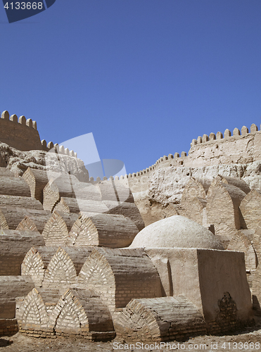 Image of Medieval cemetery in Khiva