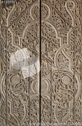 Image of Traditional wood carving, Uzbekistan