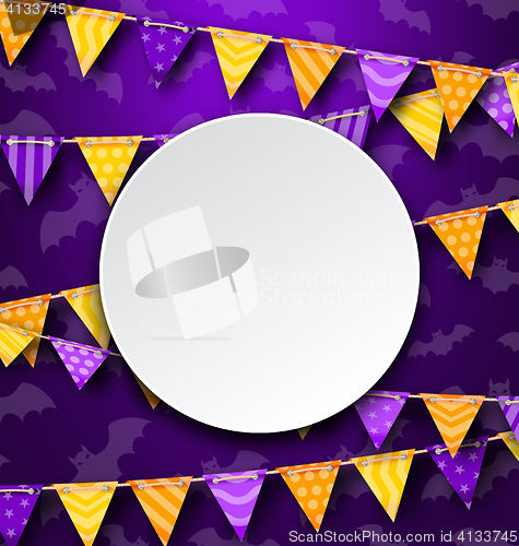 Image of Clean Card with Colorful Bunting