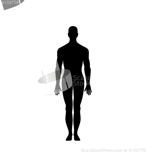 Image of Man Silhouette Isolated 