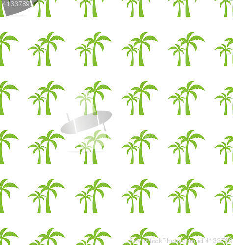 Image of Endless Print Texture with Tropical Palm Trees