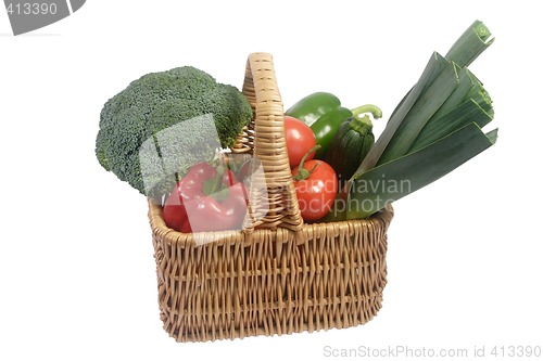 Image of Vegetable filled basket