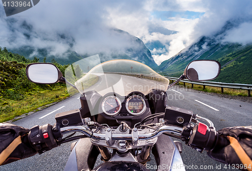 Image of Biker First-person view