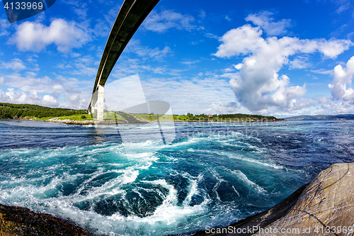 Image of Whirlpools of the maelstrom of Saltstraumen, Nordland, Norway