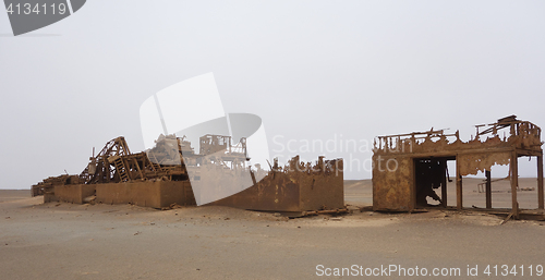 Image of abandoned oil station