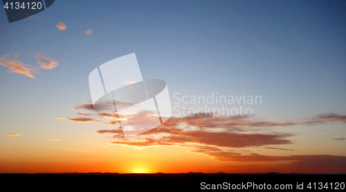 Image of sunset sky