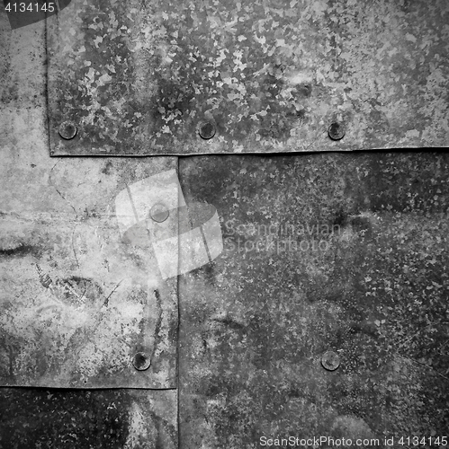 Image of old sheets of galvanized iron texture