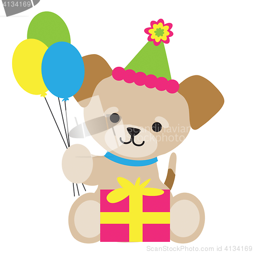 Image of Brown Puppy Birthday