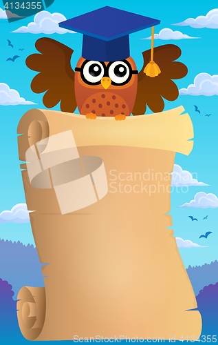 Image of Parchment with school owl theme 2