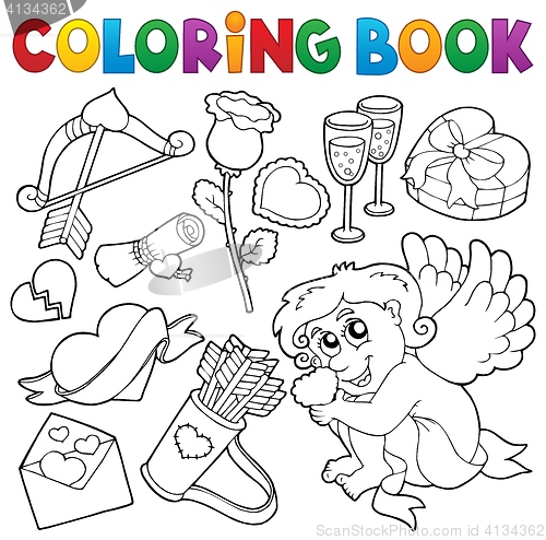 Image of Coloring book Valentine theme 5