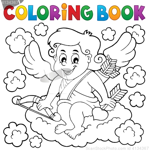 Image of Coloring book with Cupid 3