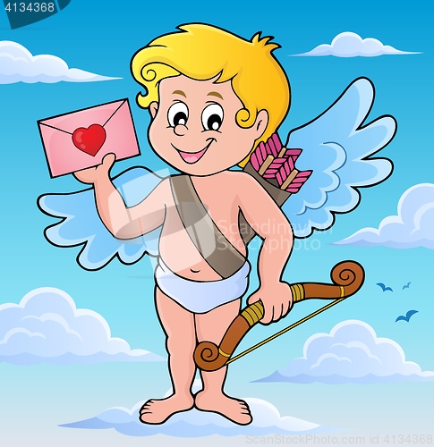 Image of Cupid with envelope theme image 2