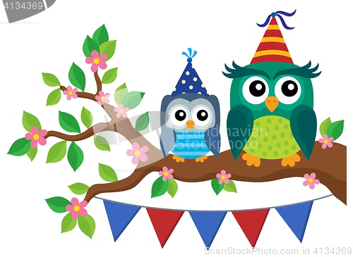 Image of Party owls theme image 4