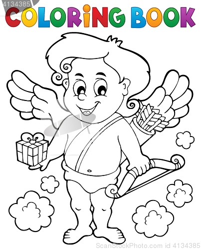 Image of Coloring book with Cupid 9