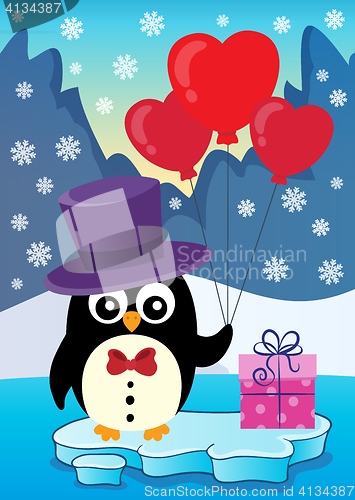 Image of Valentine penguin topic image 3