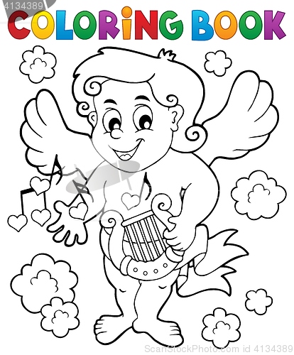 Image of Coloring book with Cupid 7