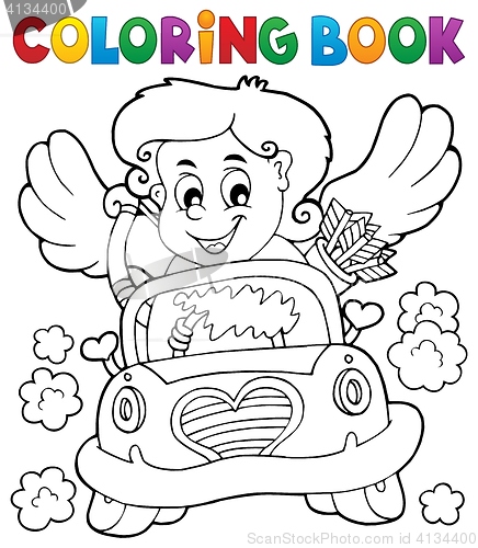 Image of Coloring book with Cupid 4